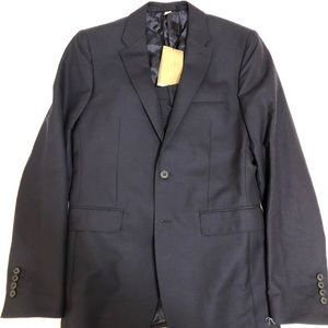 🆕 $1395 Burberry London Navy Slim Fit Suit 36/38